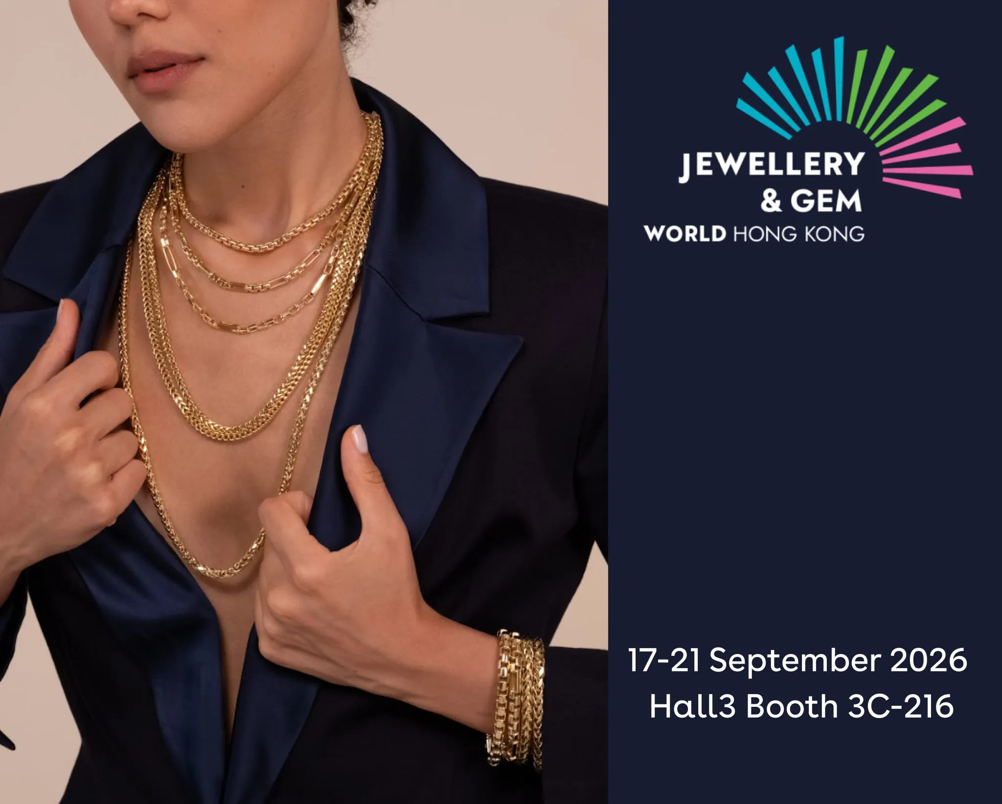 Mioro exhibition booth 7 at an international jewellery fair