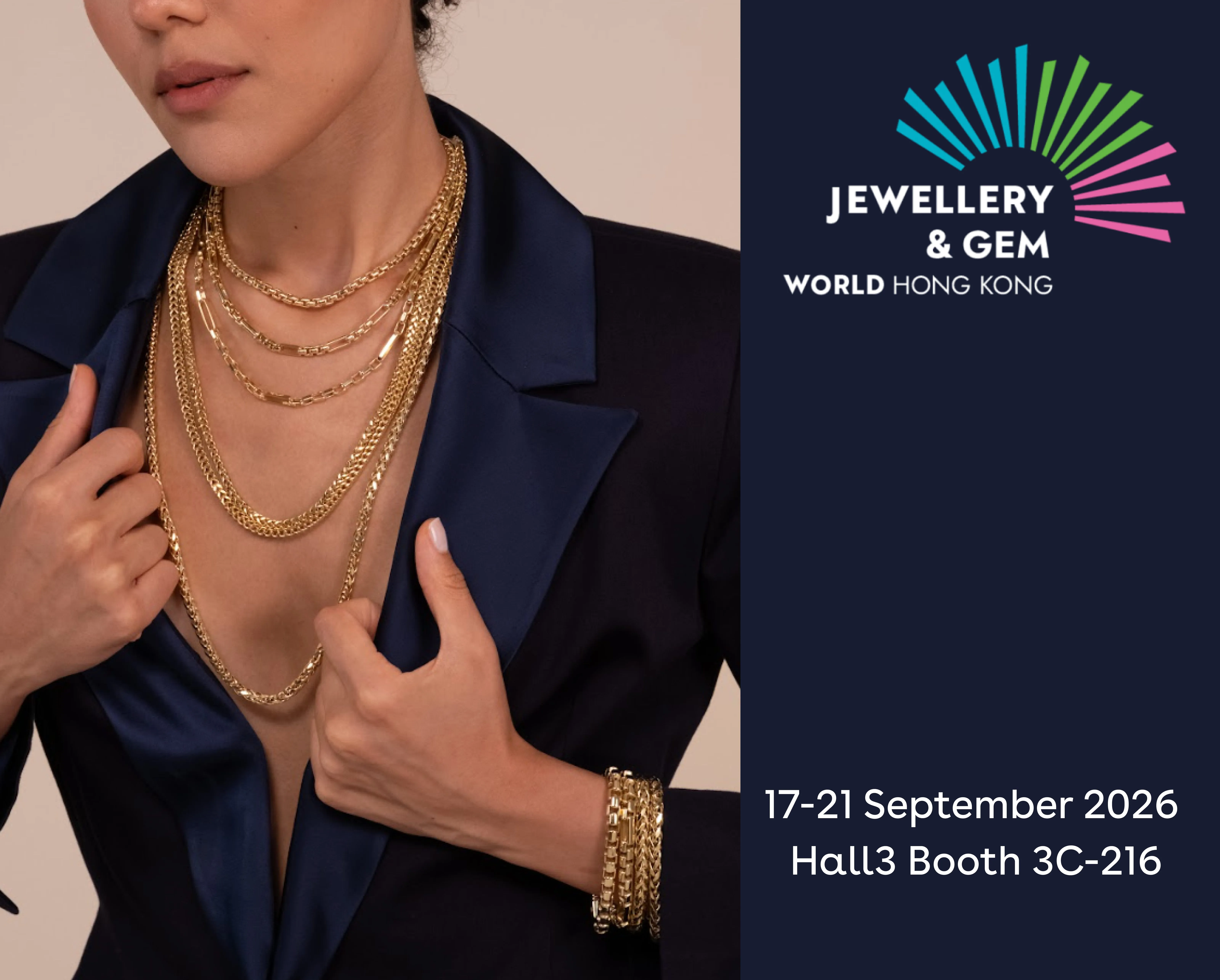 Mioro gold chain manufacturer - exhibition booth 7